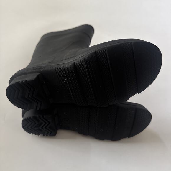 Kamik Raindrops Rain Boots Kids 3 Childrens Black Slip On Outerwear - Picture 5 of 11